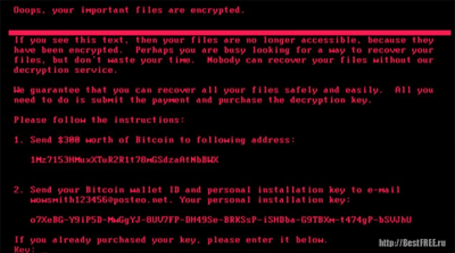 Вирус CRYPTED000007 — как расшифровать файлы и удалить вымогателя. Вирус-шифровальщик WannaCry заблокировал ПК! Как защититься от заражения? Вирус шифровальщик обновление