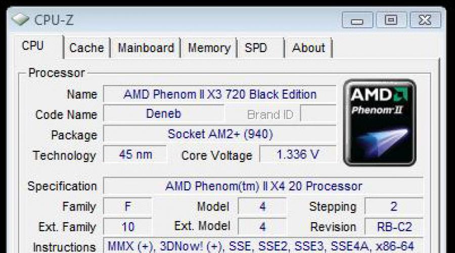Amd athlon x3 455, 4 çekirdeğin kilidini açar.  işlemciler