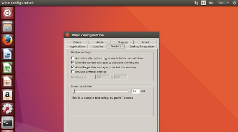 Настройка wine ubuntu 14 для игры. Установка и настройка Wine - программы для запуска приложений Windows