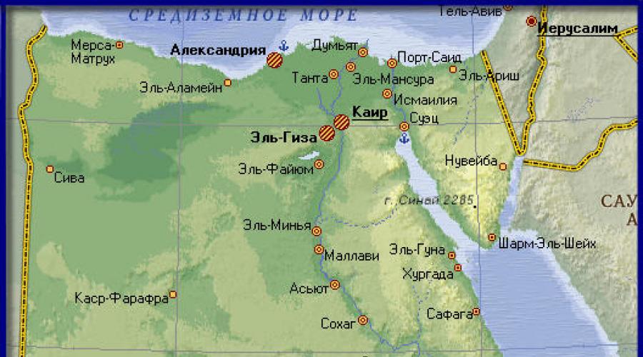 The Suez Canal links the sea.  New Suez