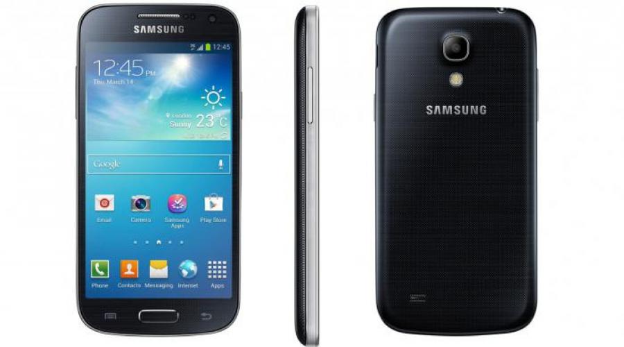 Samsung galaxy s4 mini açıklaması.  Samsung Galaxy S4 mini I9190 - Özellikler