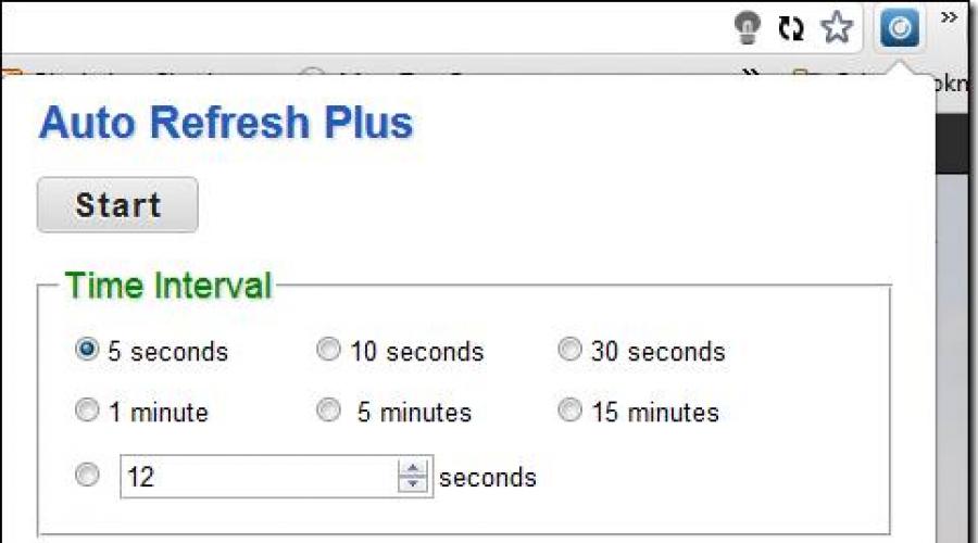 Программа для обновления страницы. Настройка автообновления страницы в Google Chrome