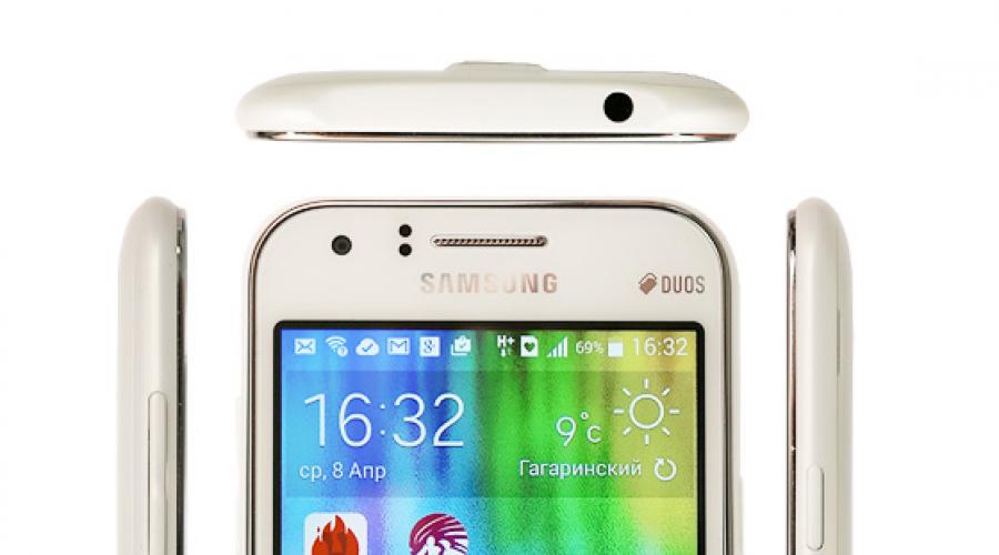 Åtta dolda funktioner i Samsung Galaxy.  Den billigaste AMOLED-smarttelefonen - Samsung Galaxy J1 (2016) Secrets of Samsung j1