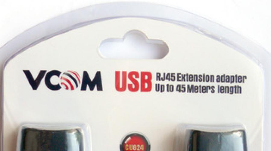 Cum se face un conector USB 2.0 rj45.  Ce este un cablu prelungitor USB activ (USB) cu pereche răsucită?  Testarea unui cablu prelungitor USB