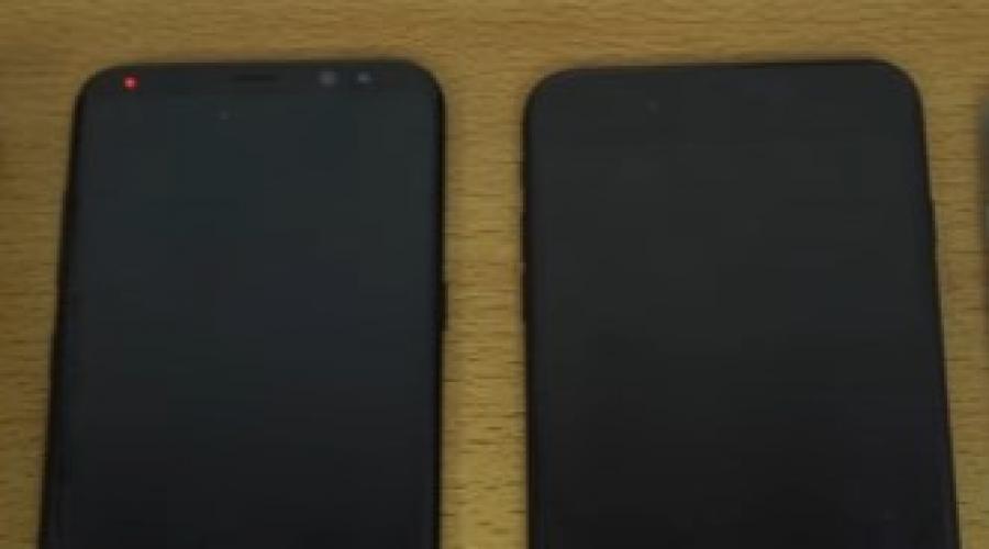 A Galaxy 8 és az iPhone 7 összehasonlítása. Fizikai némítás gomb