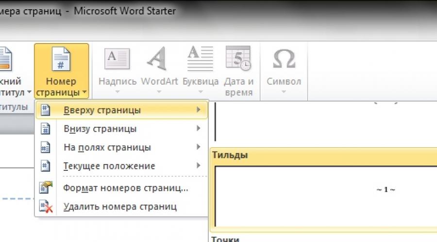 Tip 1: How to put pagination in Word
