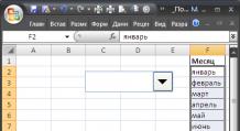 Combo box - form control in MS EXCEL